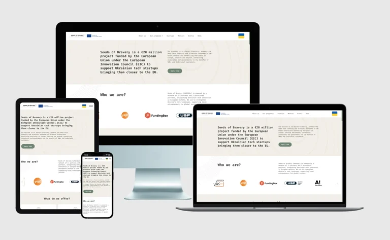 Проєкт для підтримки стартапів «Seeds of Bravery» - Andy Groove Dev Studio